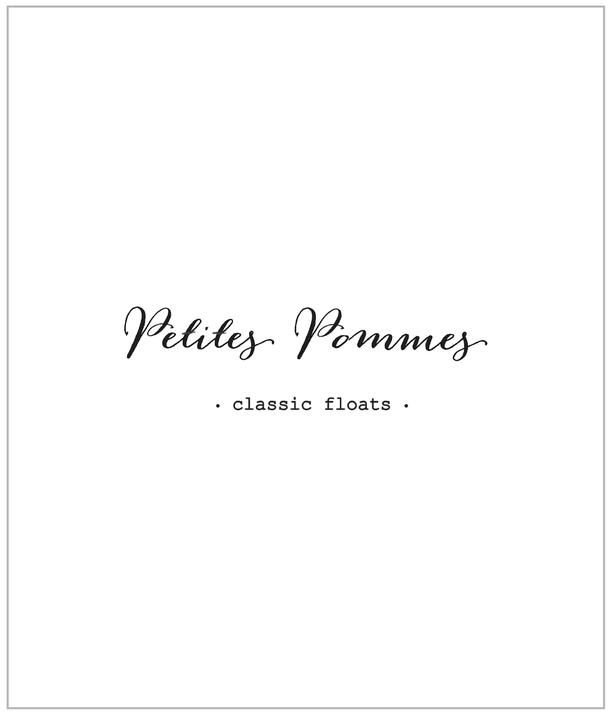 Petites pommes