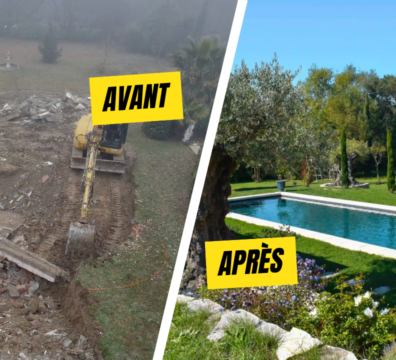 Avant/Après : Création d’un couloir de nage dans un grand parc paysager