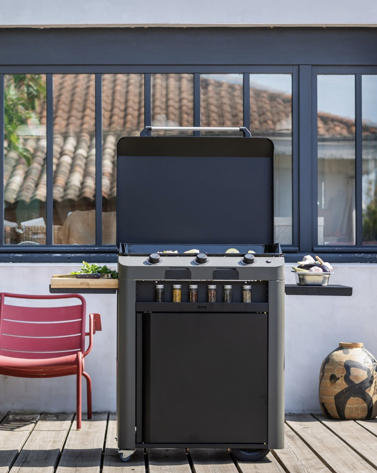 cuisine de jardin toulouse avec plancha